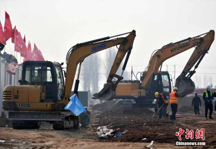 石家庄黄庄公寓隔离场所主体施工渐近尾声