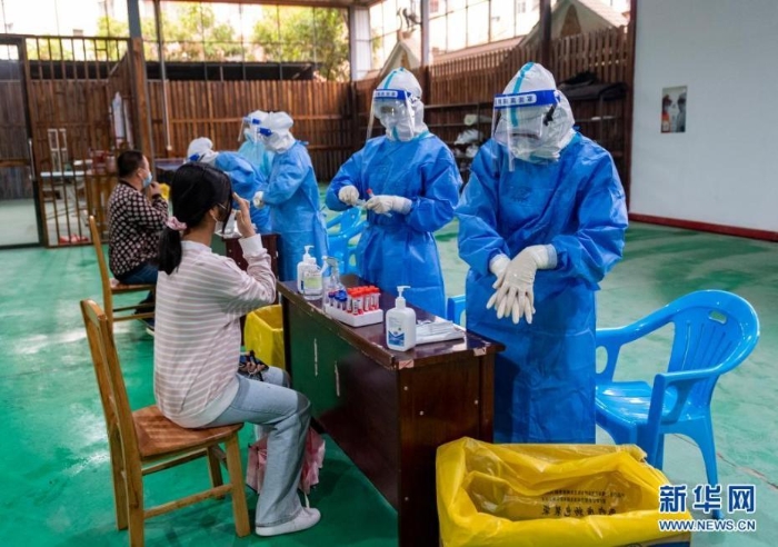 云南瑞丽市区开展第二轮全员核酸检测