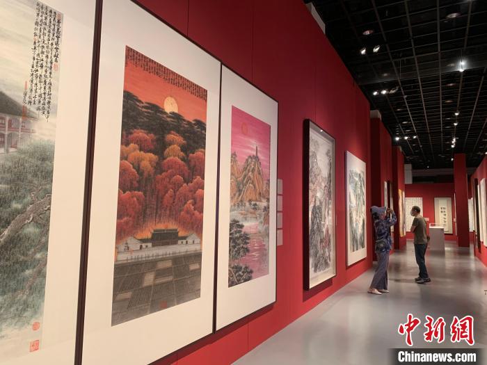 展览现场。　奚金燕 摄