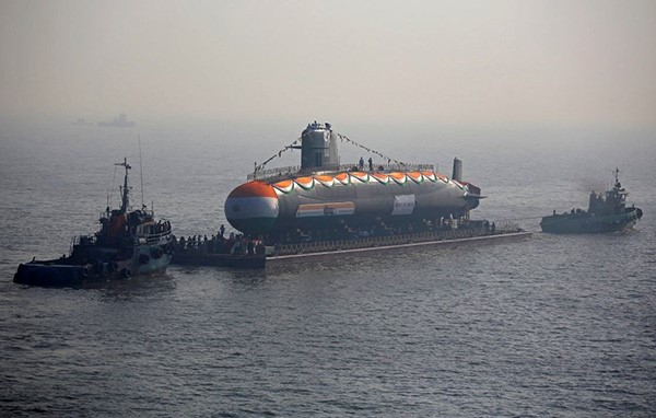 准备下水的“卡尔瓦里”级潜艇。