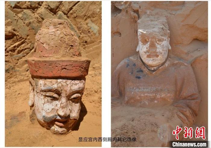 清平堡遗址出土的造像 陕西省考古研究院供图