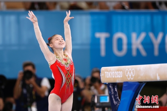 管晨辰获东京奥运会女子平衡木项目金牌