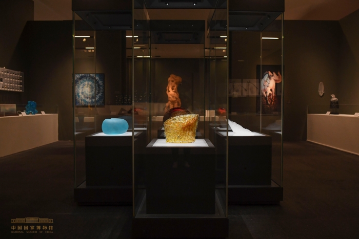 展览现场展出作品。中国国家博物馆供图