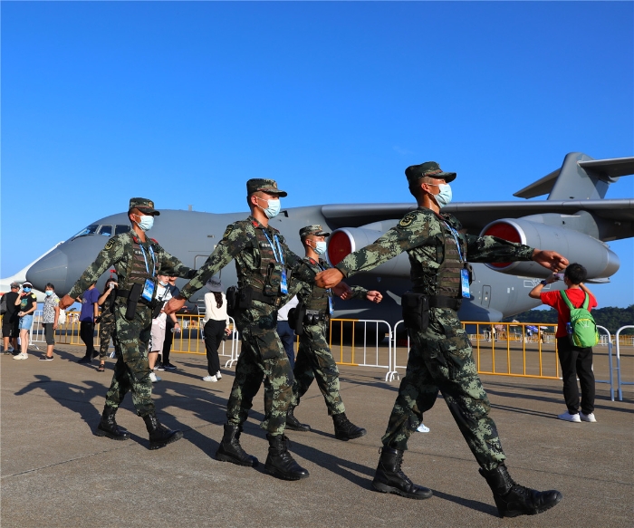 武警广东总队珠海支队为精彩航展保驾护航