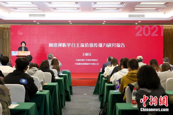 中国传媒大学教务处处长、中国网络视频研究中心主任王晓红。<a target='_blank' href='http://www.chinanews.com/' >中新网</a>记者 张旭 摄