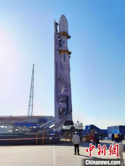 “力箭一号”运载火箭是目前国内起飞量级最大的固体运载火箭。　王宁 摄