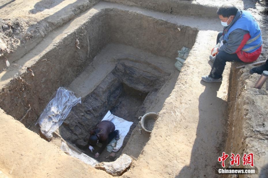 探访北京琉璃河遗址西周墓葬考古发掘现场
