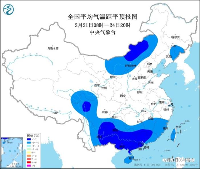 南方地域多高温阴雨雪天气 大部地域气温将清晰偏低