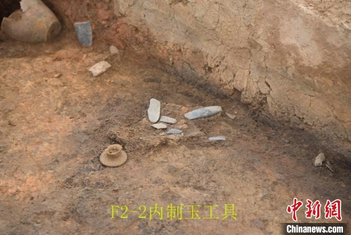 黄山遗址出土的制玉工具 河南省文物考古研究院供图