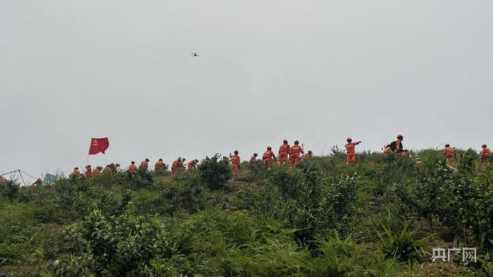 直击东航客机坠毁点中间地域：像梳子梳头同样搜遍山林