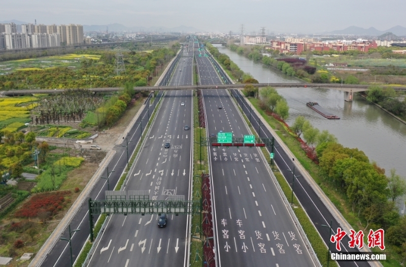 杭州亚运会重点配套工程绍兴于越智慧快速路通车