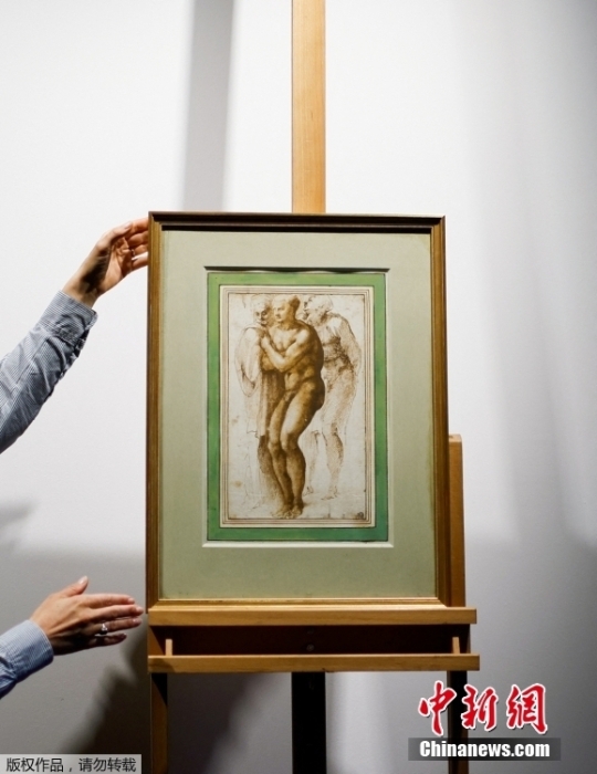 米开朗基罗罕见画作将于巴黎拍卖