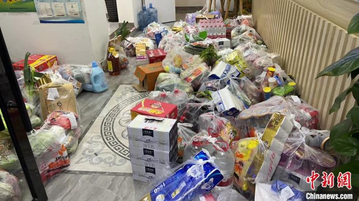 杨耀森运送的物资。 受访者供图