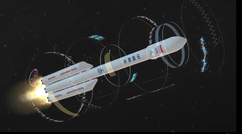 新一代载人运载火箭示意图（图源：中国航天科技集团一院）