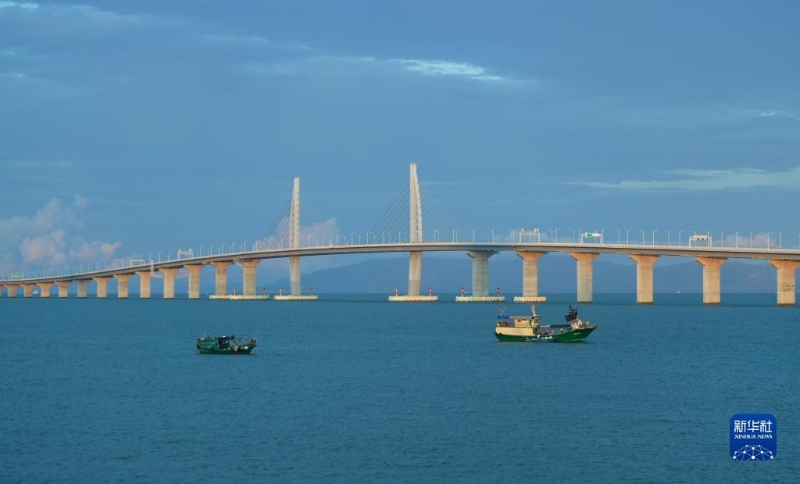 这是港珠澳大桥景色（2020年9月11日摄）。新华社记者陈晔华摄