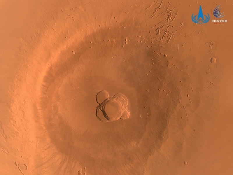 天问一号实现既定迷信探测使命 近期拍摄火星影像宣告
