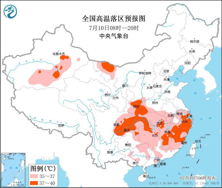 四川盆地江南等地将有不断性高温 西北地域东部华北等地将有强降水