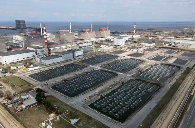 扎波罗热核电站。（图源：俄罗斯卫星通讯社）