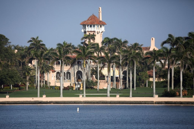 美国前总统川普位于佛罗里达州的别墅遭突袭搜查。(图／路透)