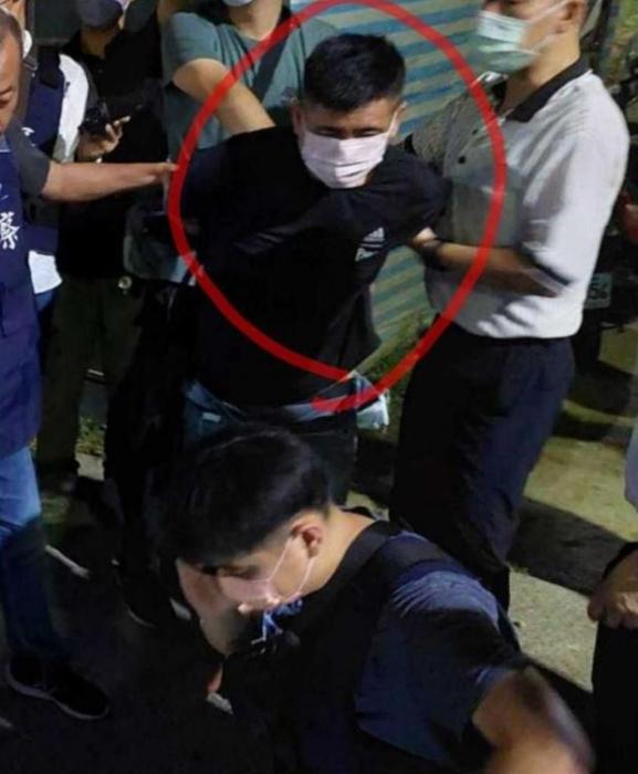 嫌犯林某残忍杀警后逃亡17小时，23日凌晨于新竹落网。图片来源：台湾“中时新闻网” 