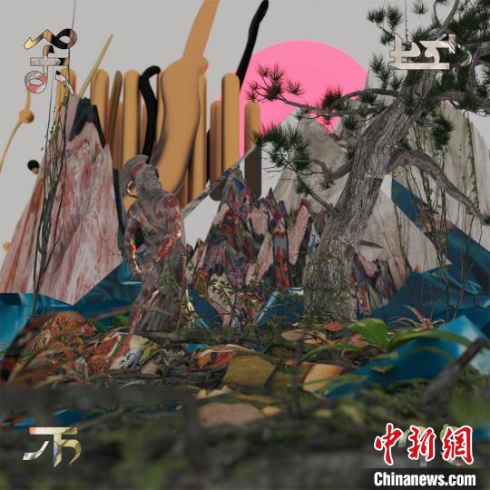 李化迪电子音乐专辑《天地不仁》封面。　受访者供图