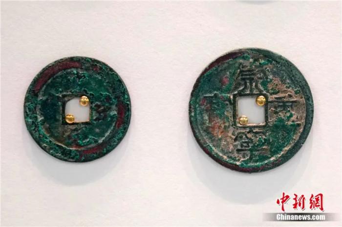 宋代钱币“崇宁重宝”。<a target='_blank' href='/'>中新社</a>记者 张炜 摄


