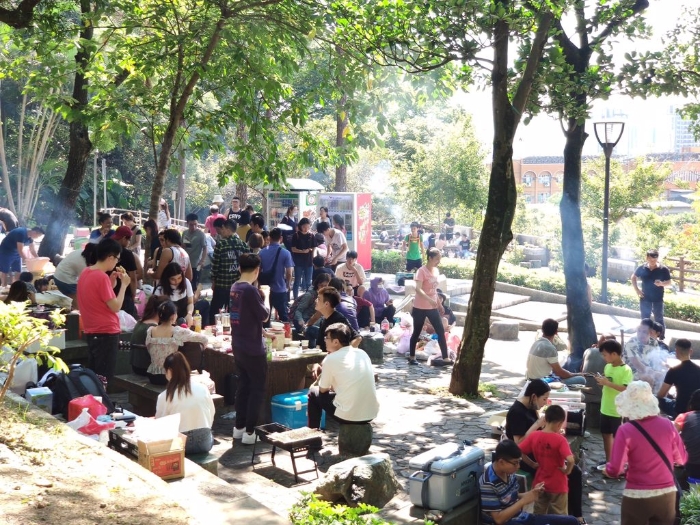 　　資料圖：桃園市虎頭山公園烤肉區。圖片來源：台灣“中時新聞網”賴佑雄攝