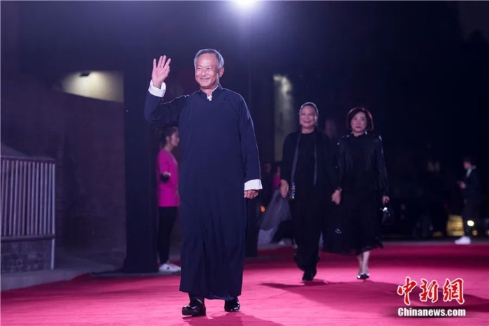 导演杜琪峰出席第二届平遥国际电影展。韦亮 摄