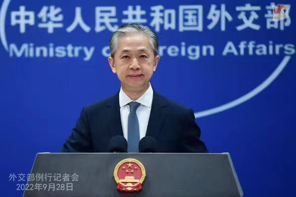 中国外交部发言人汪文斌。 薛伟 摄