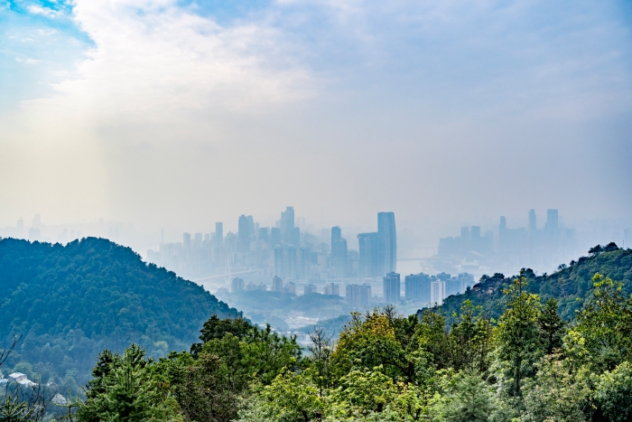 望江亭观景