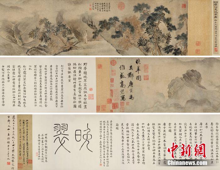 唐寅《晚翠图》