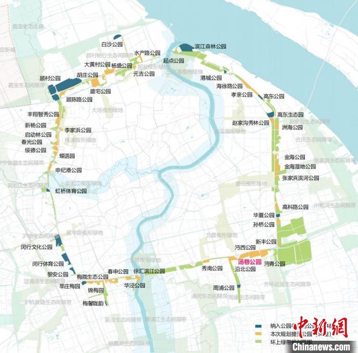 上海首批环城生态公园即将开放“十四五”末50座公园构成环上生态公园群