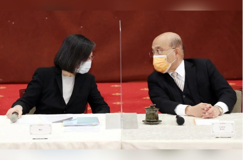 民進黨2022九合一大選潰敗後，內閣總辭的呼聲愈來愈高。記者杜建重／攝影