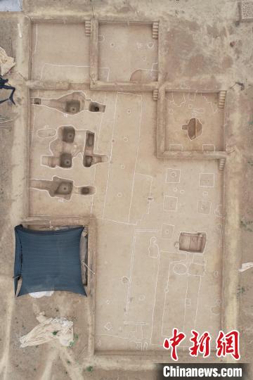 图为“钟虡”建筑单元(上北下南)发掘现场。(资料图) 河南省文物考古研究院供图