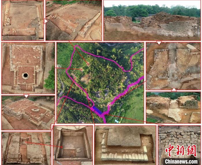 图为皇宫遗址重要遗迹。　重庆市文物考古研究院供图