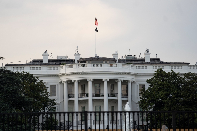 这是在美国首都华盛顿拍摄的白宫。（图源：新华社）