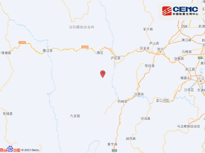 四川泸定县爆发5.6级地震 暂未收到职员被困信息