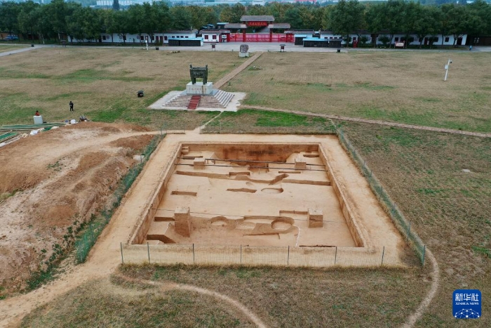 河南安阳市殷墟商王陵区第三地点发掘现场