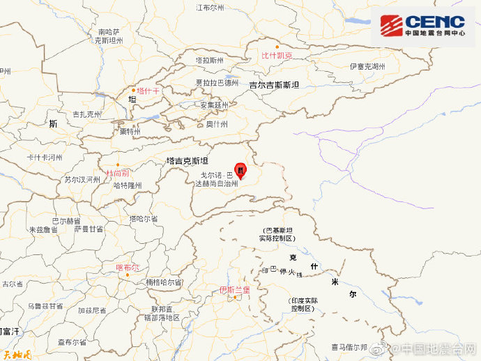 塔吉克斯坦爆发7.2级地震 新疆喀什等地震感强烈