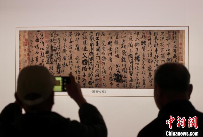 图为游客参观“形意万千——汉字文化大观展”。　<a target='_blank' href='/'>中新社</a>记者 易海菲 摄