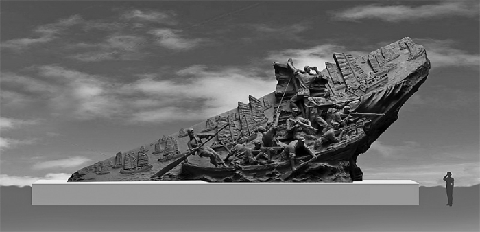 雕塑百万雄师过大江创作感悟凝聚历史展现精神