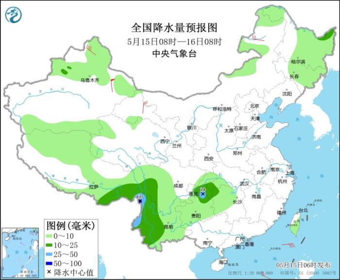 江南等地将有清晰降雨 华北黄淮部份地域有高温