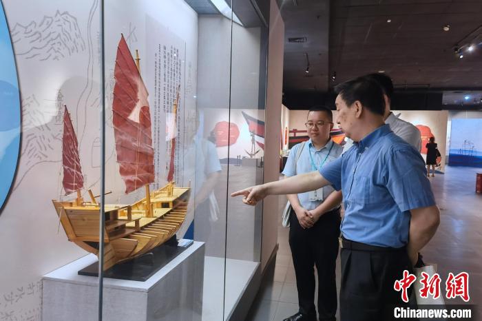 5月18日，“福船的故事：从泉州驶向马六甲”展览在泉州睁开。　孙虹 摄