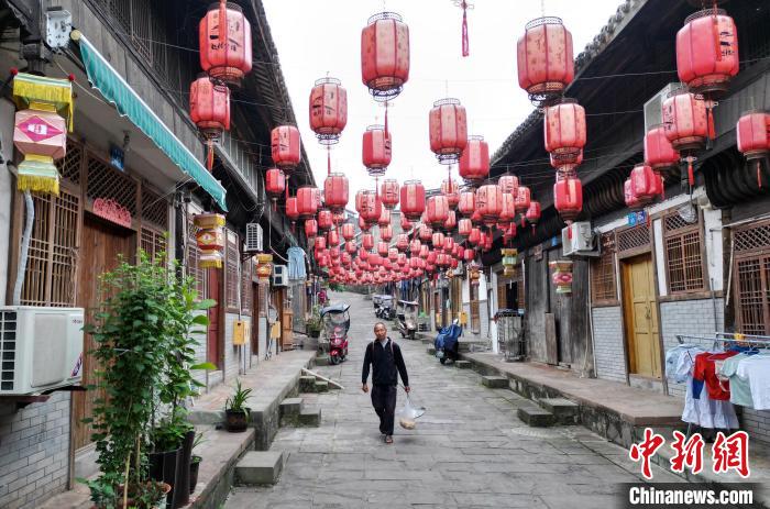 赵化古镇街景。　王磊 摄