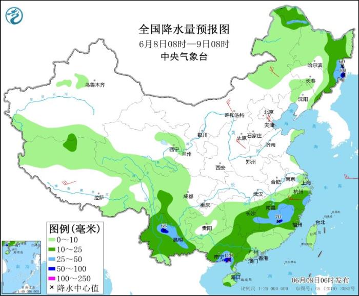 江南华南等地部份地域将有大到暴雨 京津冀等地有高温天气