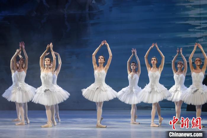 芭蕾舞劇《天鵝湖》在貴州遵義上演。　瞿宏倫 攝