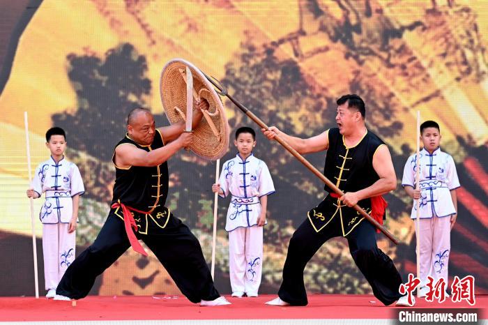 武术非遗表演。　张金川 摄