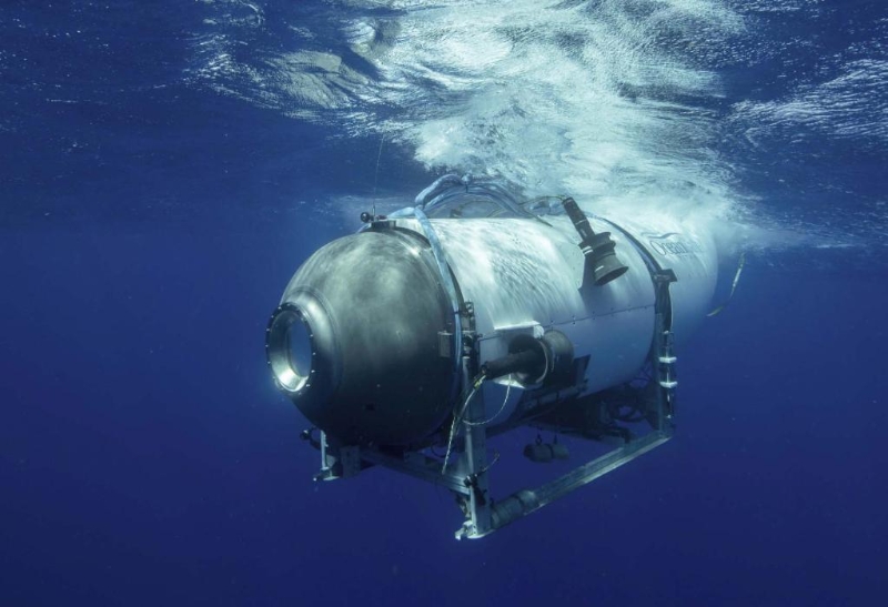 这是海洋之门勘探公司网站发布的“泰坦”号深潜器的资料图片。（图源：新华社）