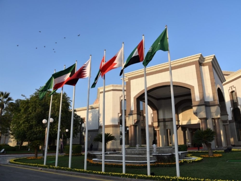 这是2018年12月9日在沙特阿拉伯首都利雅得拍摄的第39届海湾阿拉伯国家合作委员会（海合会）首脑会议举办地。（图源：新华社）