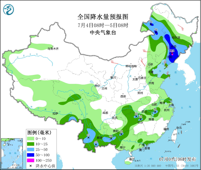 今起西南有大到暴雨 明起京津冀等地高温睁开局地可超40℃